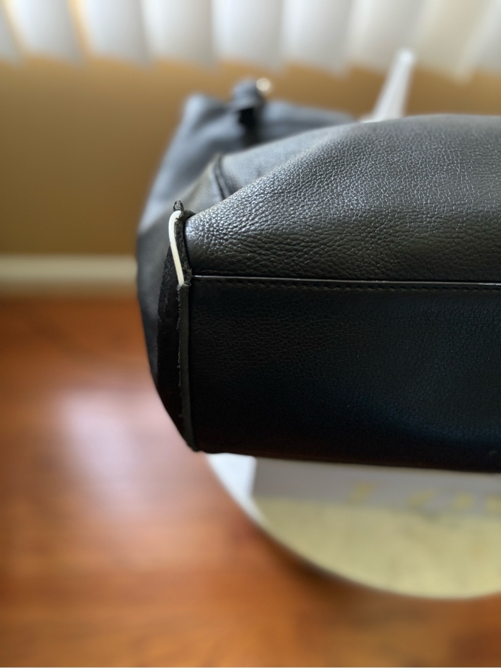 kate spade Black Pebbled Leather Shoulder Bag with Front Zip Pocket - Picture 12 of 15